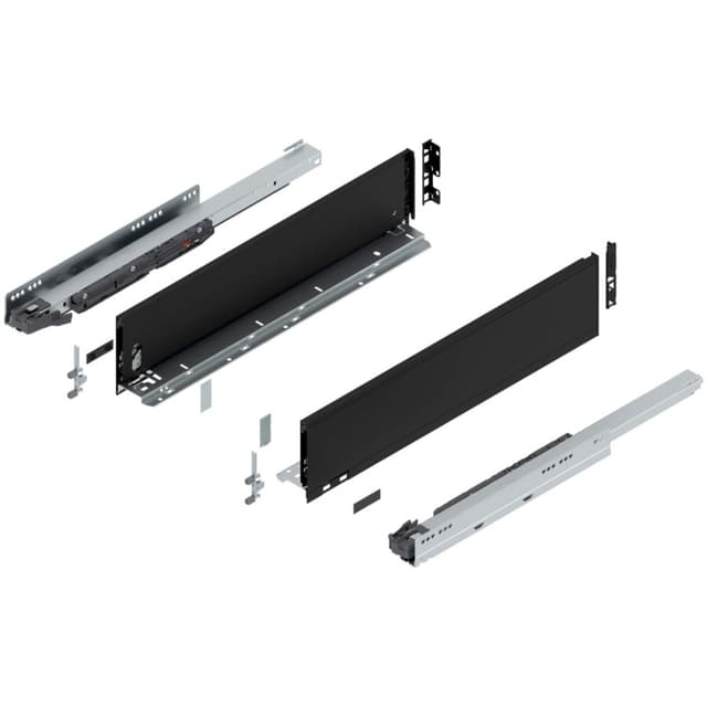 Blum LEGRABOX Drawer System, K-Height, Carbon Black Matte