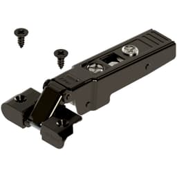 CLIP Top 95? Opening Hinge, Self-Closing, Full Overlay, Screw-on, Onyx black