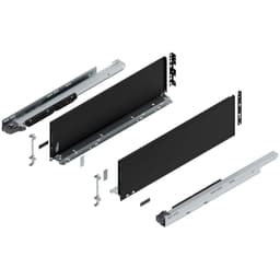 24" Legrabox Drawer System C Height, 7", 170lb Capacity Full-Extension with BLUMOTION, Carbon Matte Black