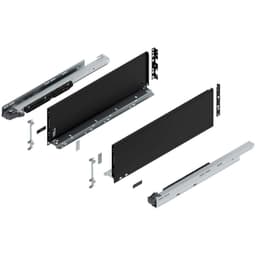 22" Legrabox Drawer System C Height, 7", 170lb Capacity Full-Extension with BLUMOTION, Carbon Matte Black
