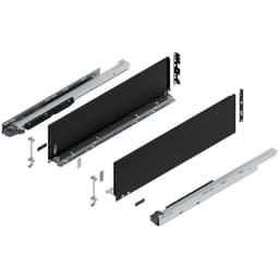 26" Legrabox Drawer System C Height, 7", 170lb Capacity Full-Extension with BLUMOTION, Carbon Matte Black