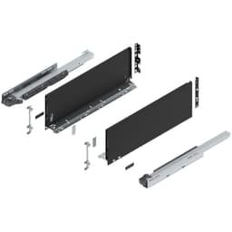 20" Legrabox Drawer System C Height, 7", 125lb Capacity Full-Extension with BLUMOTION, Carbon Matte Black
