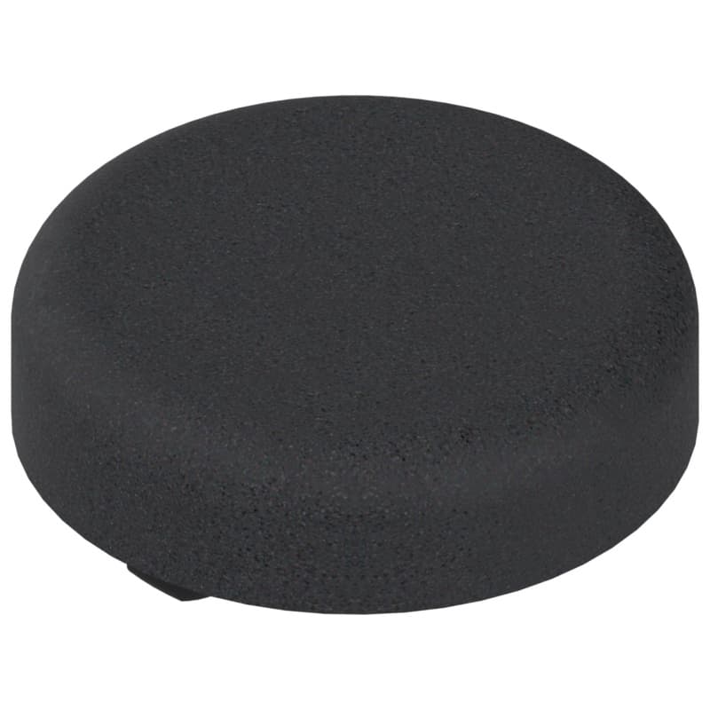 Clip Top Round Glass Door Hinge Cover Cap, Black