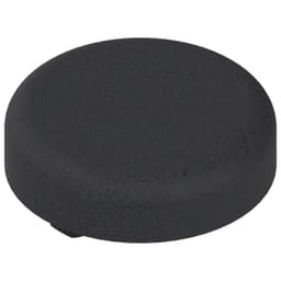 Clip Top Round Glass Door Hinge Cover Cap, Black
