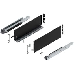 20" Legrabox Drawer System C Height, 7", 170lb Capacity Full-Extension with BLUMOTION, Carbon Matte Black