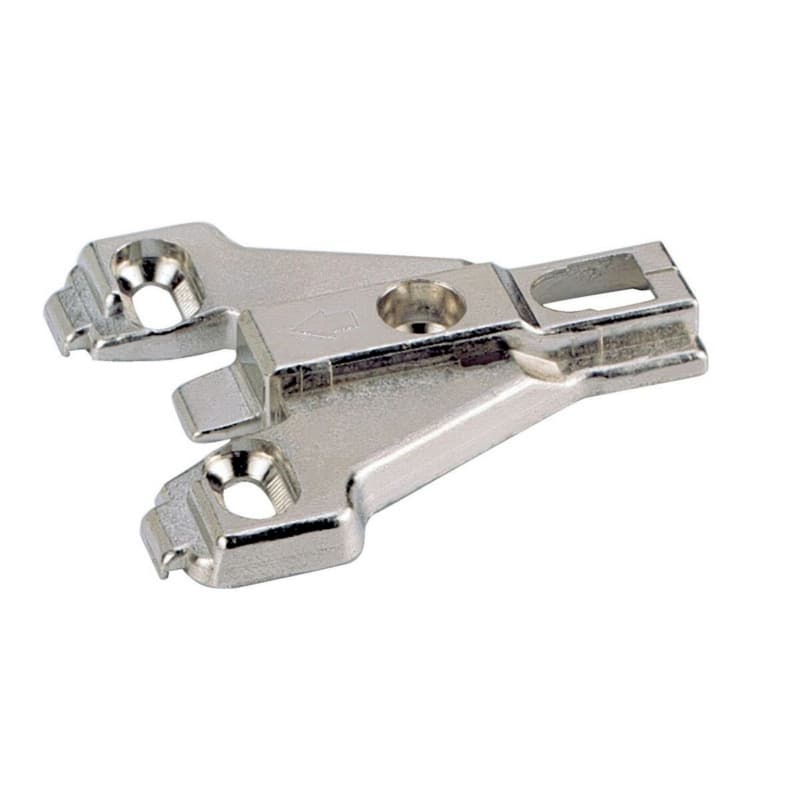 Intermat Face Frame Mounting Plate, Nickel-Plated, 0mm