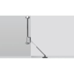 Klassik D 322mm Flap Stay with L258 D Support, Nickel-Plated