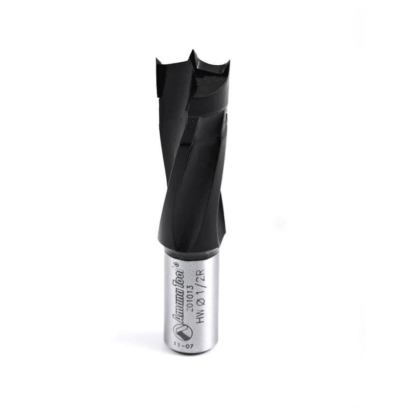 1/2" x 57mm Brad Point Boring Bit, Right Hand, 10mm Shank