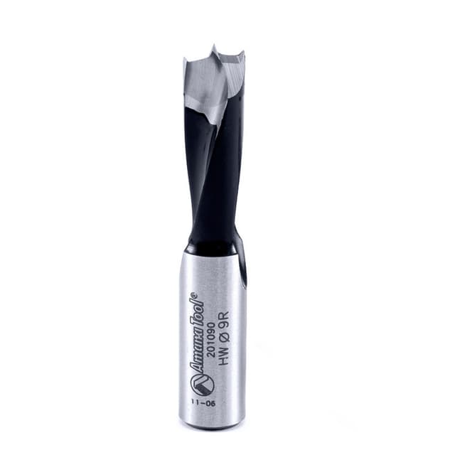 9mm x 57mm Brad Point Boring Bit, Right Hand, 10mm Shank
