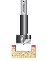 25mm x 77mm Hinge Boring Bit, Left Hand, 10mm Shank