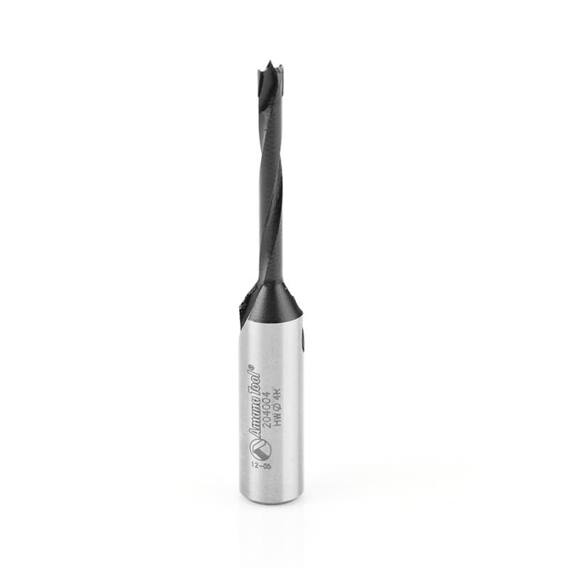 4mm x 70mm Brad Point Boring Bit, Right Hand, 10mm Shank