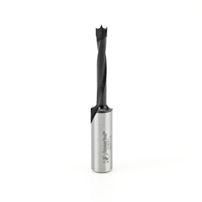 5.1mm x 70mm Brad Point Boring Bit, Right Hand, 10mm Shank