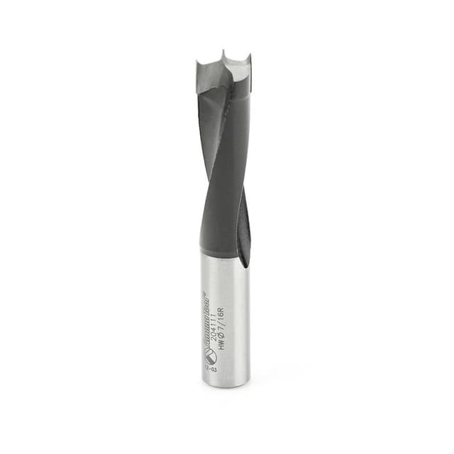 7/16" x 70mm Brad Point Boring Bit, Right Hand, 10mm Shank