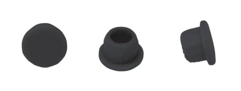 Clamex 6mm 90° Cover Cap, Black (100/Box)