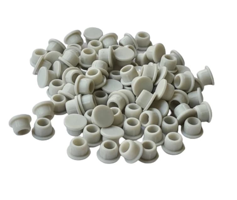 Clamex 6mm 90° Cover Cap, Light Gray (100/Box)