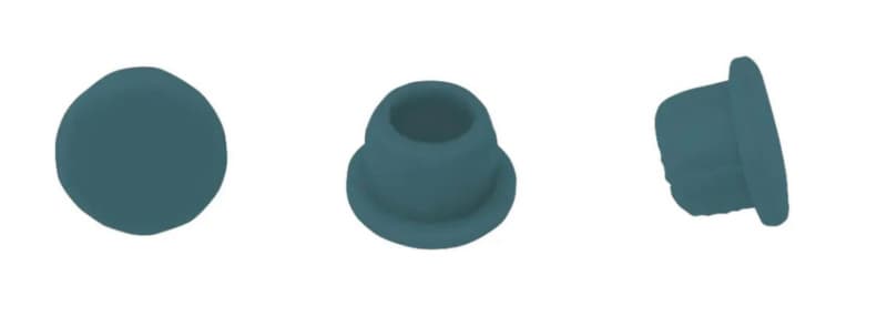 Clamex 6mm 90° Cover Cap, Blue gray (100/Box)