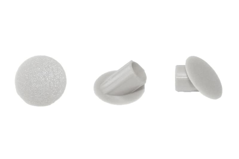 Clamex 6mm 45° Cover Cap, White (100/Box)