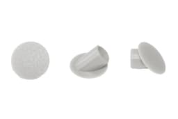 Clamex 6mm 45° Cover Cap, White (100/Box)