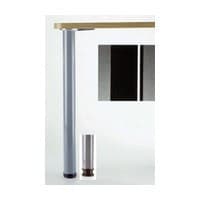 2-3/8" Diameter x 27-3/4" High Hamburg Table Leg Set, Glossy Black 4/Set
