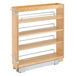 6-1/2" 3-Shelf Pullout Organizer, Wood