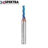 1/8" x 2" Spektra Down-Cut Spiral Plunge Bit, 3-Flute, 1/4" Shank
