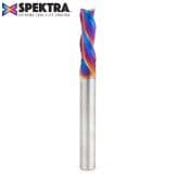 1/4" x 2-1/2" Spektra Down-Cut Spiral Plunge Bit, 3-Flute, 1/4" Shank