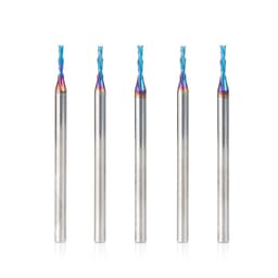1/16" x 2 Down-Cut Spektra Extreme Tool Life Coated Spiral Plunge Bit, 2-Flute, 1/8" Shank (5/Pack)