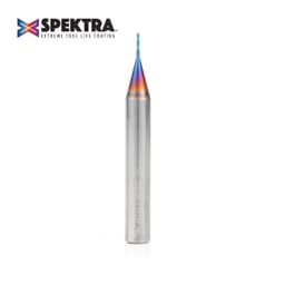 1/32" x 2" Down-Cut Spektra Extreme Tool Life Coated Spiral Plunge Bit, 2-Flute, 1/4" Shank