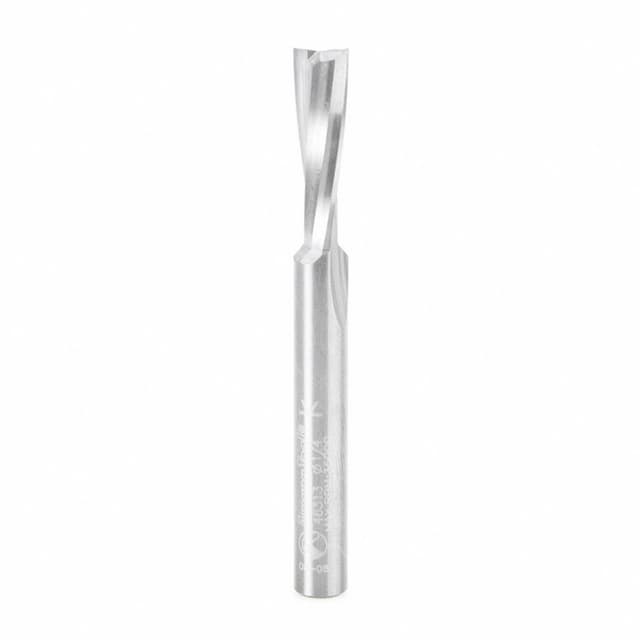 1/4" x 2-1/2" Acrylic Cutting 'O' Up-Cut Slow Spiral Router Bit, 2-Flute, 1/4" Shank, 3/4" Cutting Height