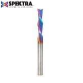 1/4" x 3" Spektra Down-Cut Spiral Plunge Bit, 2-Flute, 1/4" Shank