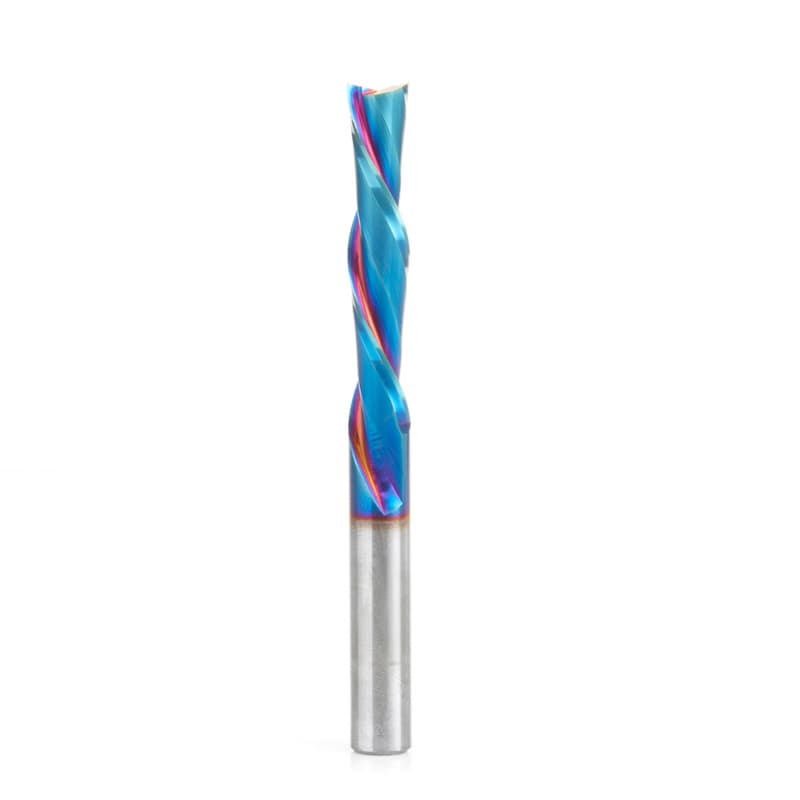 3/8 x 4 Down-Cut Spektra Extreme Tool Life Coated Spiral Plunge Bit, 2-Flute, 3/8 Shank