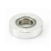 Metric Steel Ball Bearing Guide 1-1/2" Overall Dia x 15mm Inner Dia x 11/32" Height