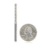 1/8" x 2" Fiberglass/Composite Cutting Medium Burr Router Bit with End Mill Point, 1/8" Shank