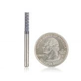 1/8" x 1-1/2" High Performance AlTiN Coated Burr End Router Bit, 1/8" Shank