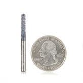 1/8" x 1-1/2" High Performance AlTiN Coated Drill End Router Bit, 1/8" Shank