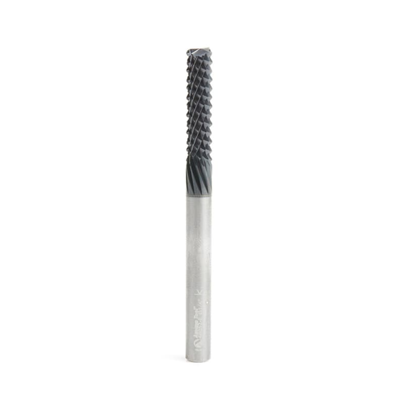 1/4" x 3" High Performance AlTiN Coated End Mill Router Bit, 1/4" Shank
