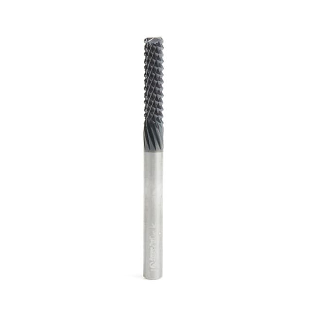 1/4" x 3" High Performance AlTiN Coated End Mill Router Bit, 1/4" Shank