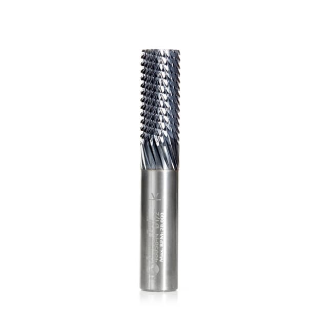 1/2" x 3" High Performance AlTiN Coated Plain End Router Bit, 1/2" Shank