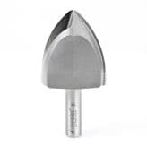 2-1/16" x 2-3/4" Radius Ovolo Extra Large Cove Router Bit, 2-Flute, 1/2" Shank