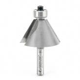 1-3/8" x 2-1/4" Chamfer Bit, 2-Flute, 1/4" Shank