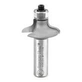 1-1/4" x 2-25/64" x 7/32" Radius Front Face Edge Cabinet Door Edge Detail Bit, 2-Flute, 1/2" Shank