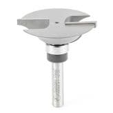 1-19/32" x 2" Ogee Rail Router Bit, 2-Flute, 1/4" Shank