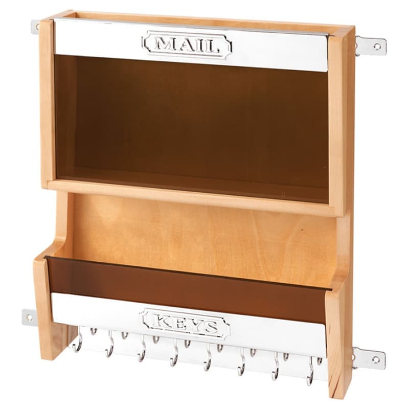 13-1/2" Mail Organizer for 18" Wall Cabinet, Natural Maple
