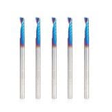 1/8" x 1/2" Spektra Extreme Tool Life Coated Up-Cut 'O' Plastic Cutting CNC Spiral Router Bit, 1-Flute, 1/8" Shank (5/Pack)