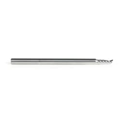 1/8" x 2" x 5/16" Up-Cut 'O' Plastic Cutting CNC Spiral Router Bit, 1-Flute, 1/8" Shank