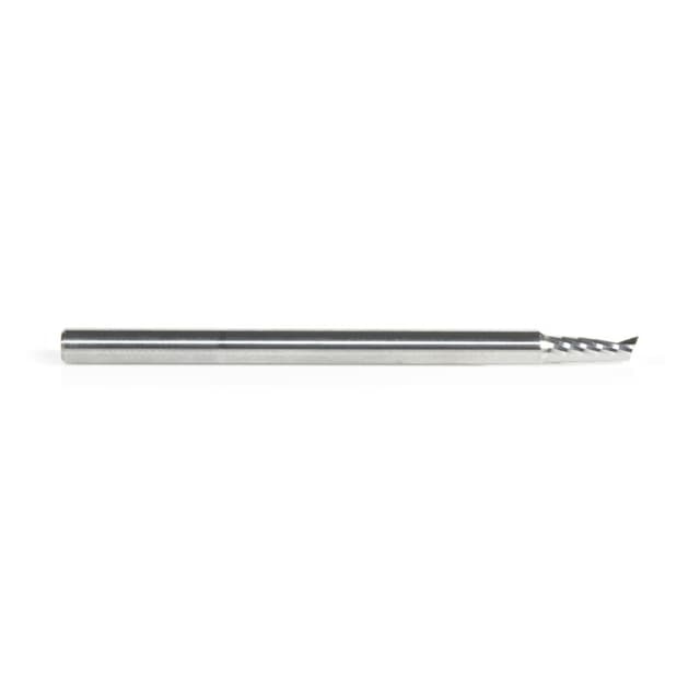 1/8" x 2" x 5/16" Up-Cut 'O' Plastic Cutting CNC Spiral Router Bit, 1-Flute, 1/8" Shank