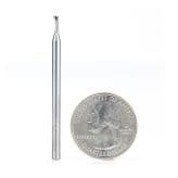 2mm Dia x 6mm Metric Solid Carbide CNC Spiral 'O' Single Flute, Plastic Cutting, 3mm Shank, 50mm Long Up-Cut Router Bit