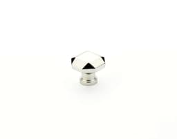 1-1/4" Menlo Park Faceted Cabinet Knob, Polished Nickel