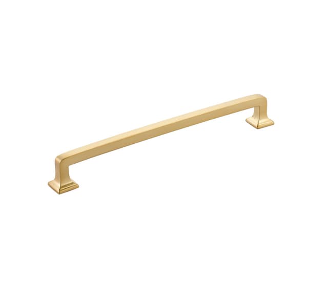 8" Menlo Park Cabinet Pull, Signature Satin Brass