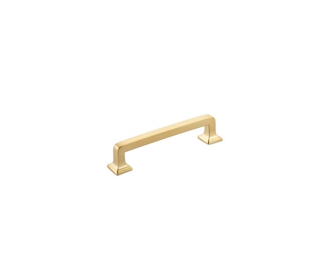 4" Menlo Park Cabinet Pull, Signature Satin Brass